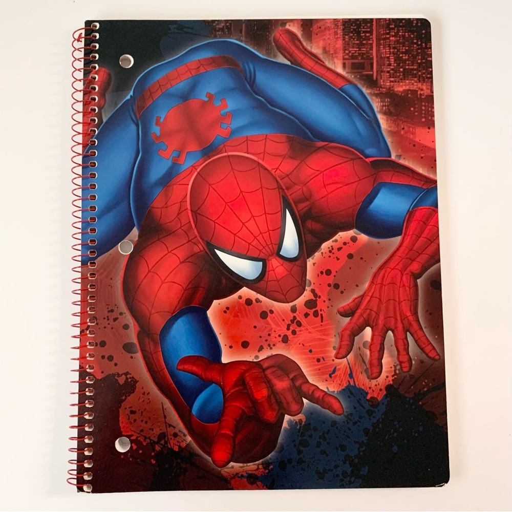 Vintage Y2k Spider-Man spiral notebook